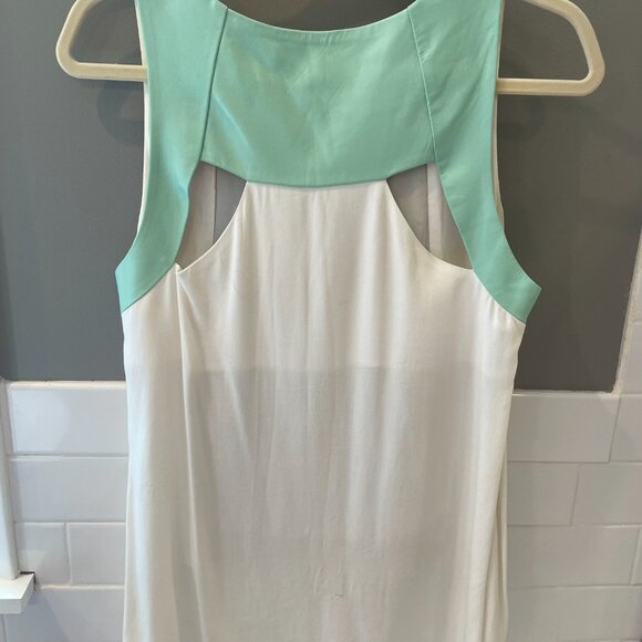 Boundary & Co. Leather Laser-cut Mint Tank Top - Picture 5 of 5